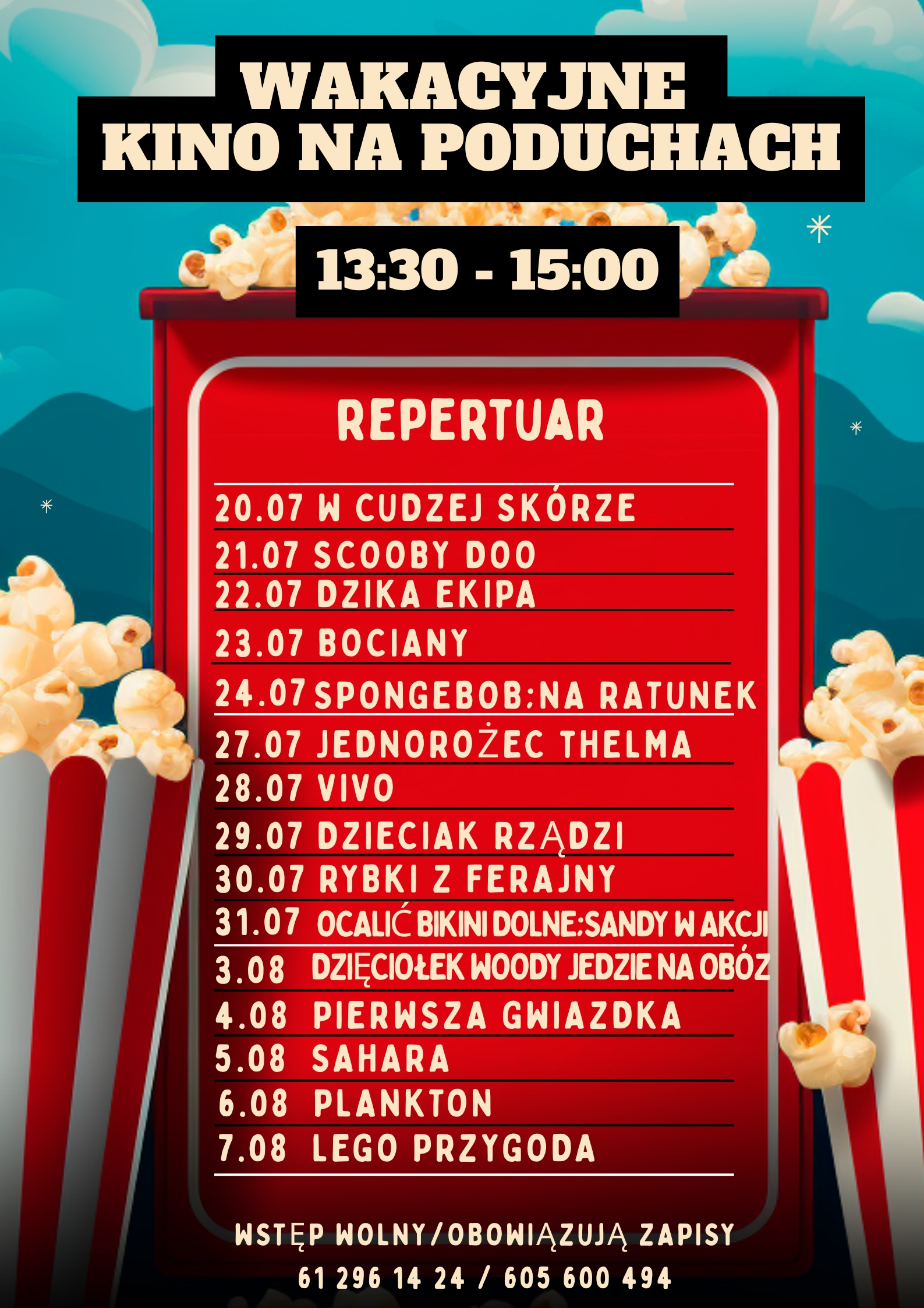 Wakacyjne kino na&nbsp;poduchach
