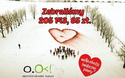 Zdjęcie do POZNALIŚMY OFICJALNY WYNIK ZBI&Oacute;RKI NA WOŚP! Mamy  205 143, 85 zł.