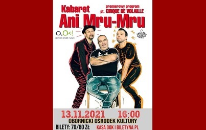 Zdjęcie do KABARET ANI MRU-MRU ( 13.11.2021)