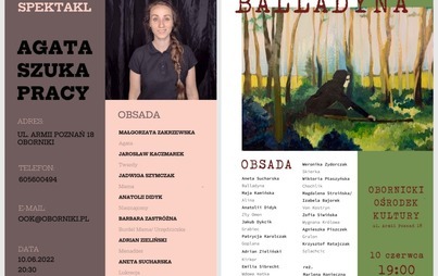 Zdjęcie do SPEKTAKL SEMESTRALNY "BALLADYNA" I "AGATA SZUKA PRACY" (10.06.2022)