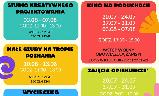 ZAJĘCIA WAKACYJNE W OOK